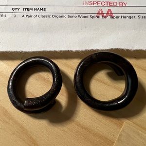 4 gauge wood earrings